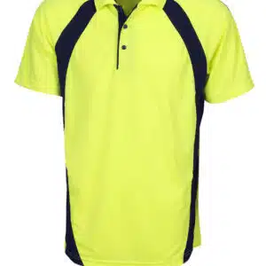 Hi Vis Coolfast Mini Waffle Polo