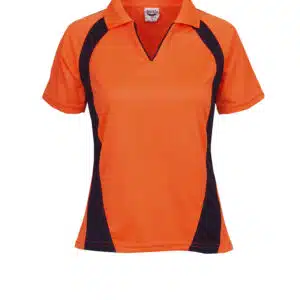 Hi Vis Coolfast Mini Waffle Polo - Lady