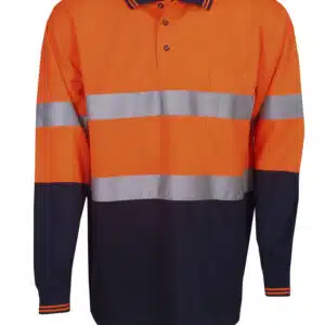Hi Vis Cooldry Polo - Long Sleeve - Day / Night Use