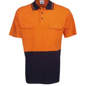 100% Cotton Hi Vis Polo - Short Sleeve - Day Use
