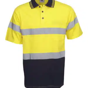 100% Cotton Hi Vis Polo - Short Sleeve - Day / Night Use