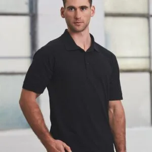 Men's Cotton Pique Knit Short Sleeve Polo