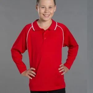Kids Champion Plus L/S Polo