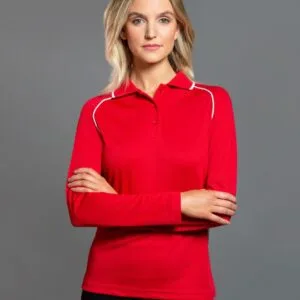 Ladies Champion Plus L/S Polo