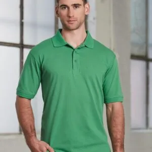 Men's Darling Harbour Cotton Stretch Pique Short Sleeve Polo