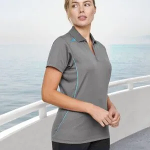 Ladies Sustainable Poly/Cotton Contrast SS Polo