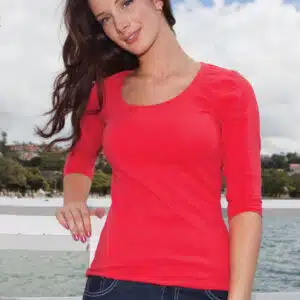 Quoz Ladies Figure ¾ Sleeve Tee