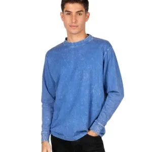 Ramo Mens Stone Wash Long Sleeve Tee