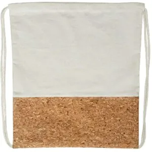Cotton Drawstring Bag With Cork