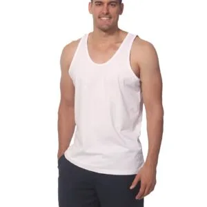 Men's 100% Cotton Trainer's Singlet
