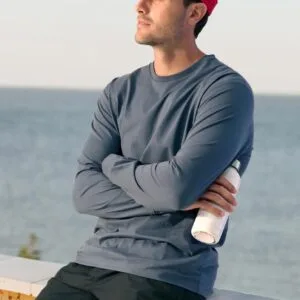 Mens Premium Cotton Face L/S Tee